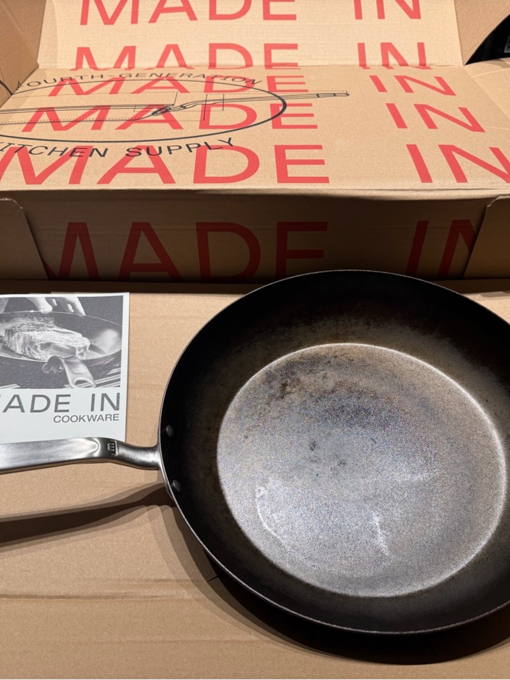 Made In Seasoned Carbon Steel Frying Pan